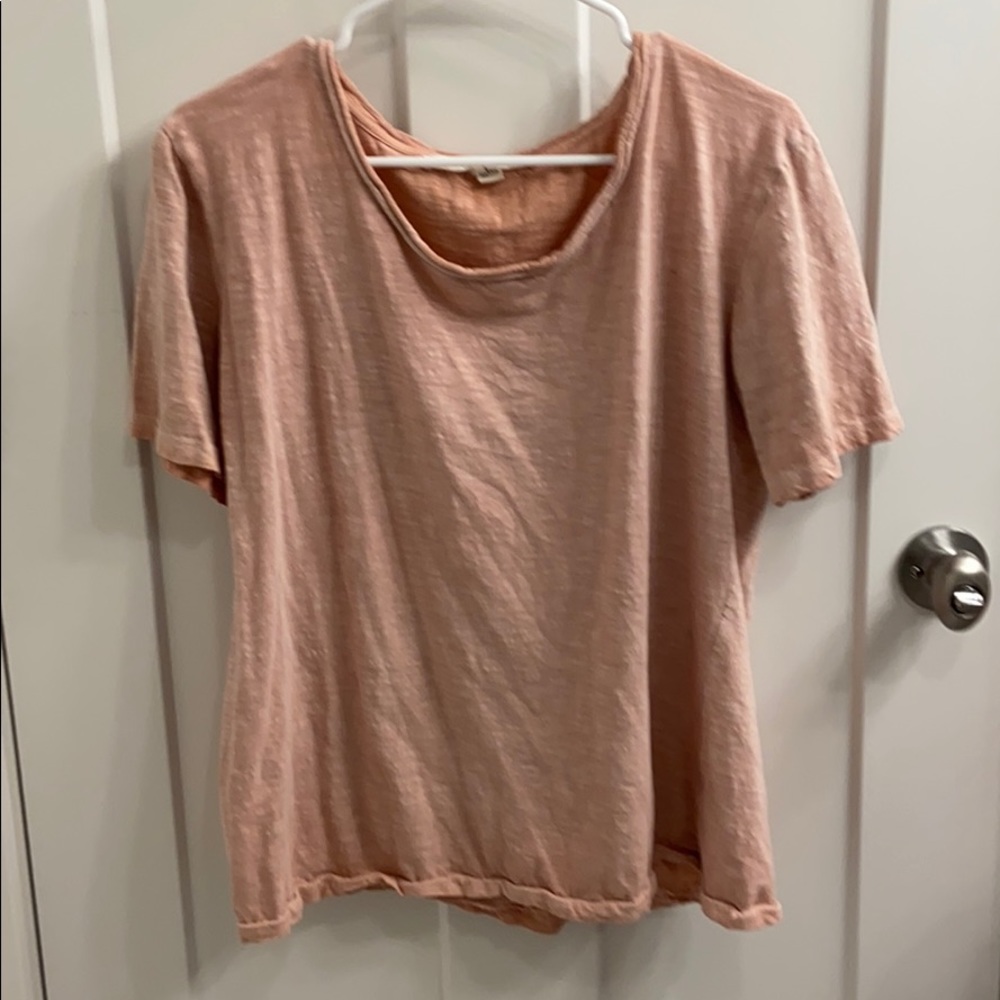 Pink Widenecked Tee